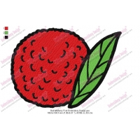 Red Mulberry Fruit Embroidery Design